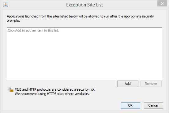 Exception List