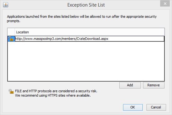 Exception List