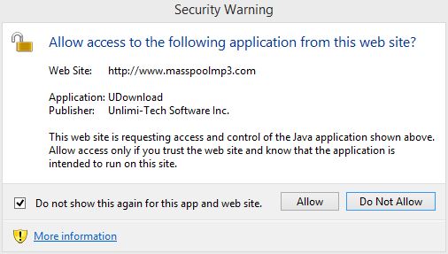 masspool Security Warning